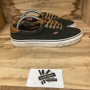black and brown vans